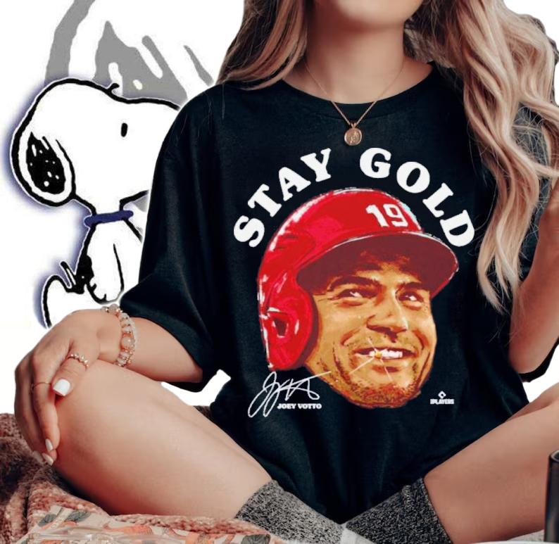 Joey Votto Cincinnati Gold Baseball Signatures Shirt