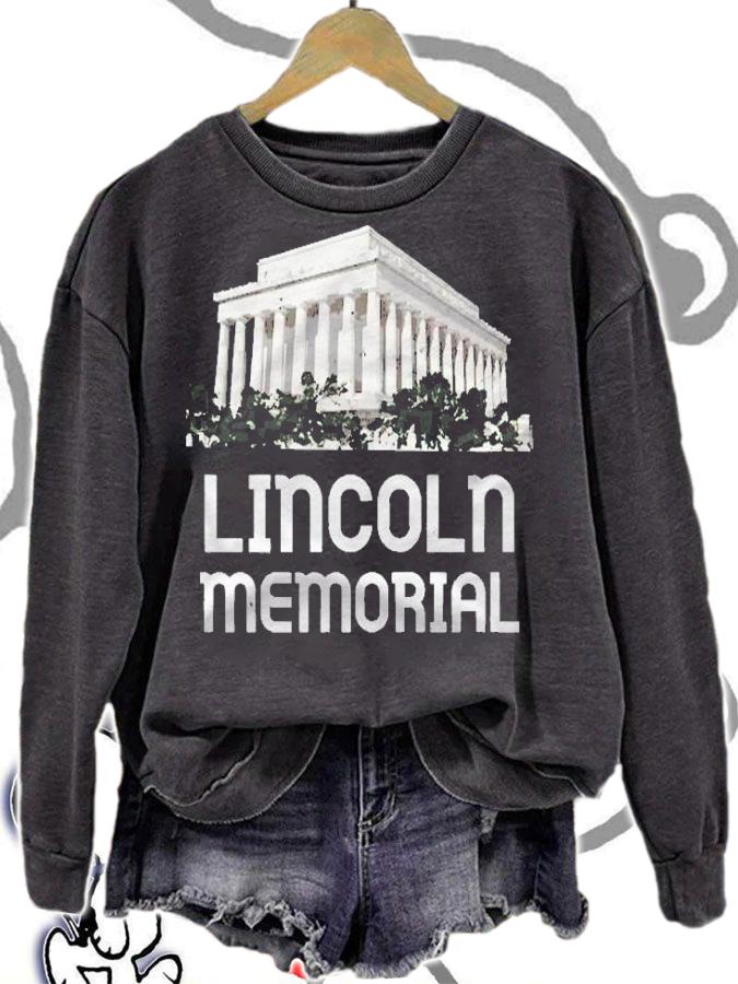 Lincoln Memorial Monument Washington Dc Abraham Us Pullover Shirt sweatshirt