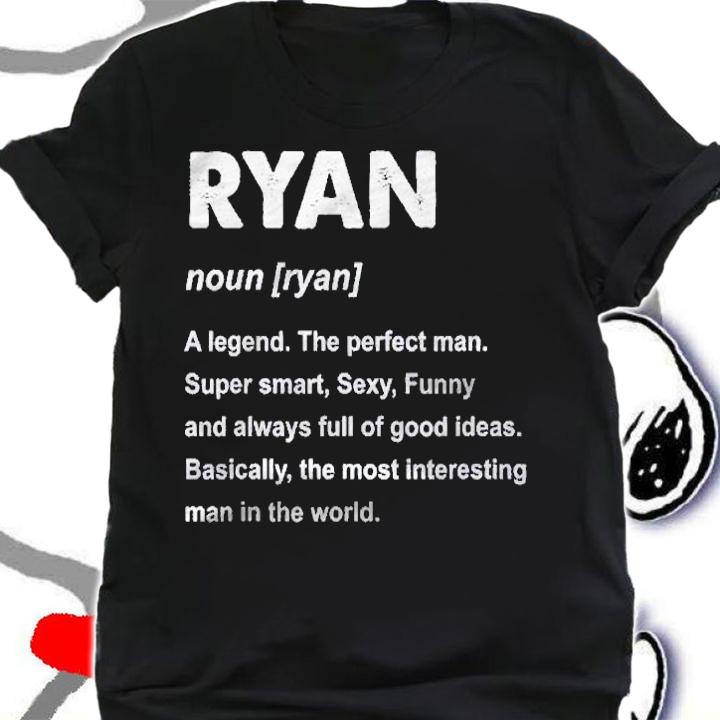 Mens Ryan Name Personalized Custom Shirt shirt