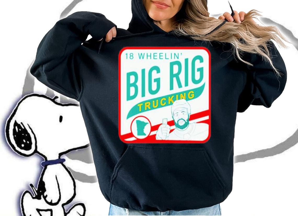 Minnesota Wild Hockeylodge Ryan Hartman Wearing Jordan Greenway Big Rig Shirt
