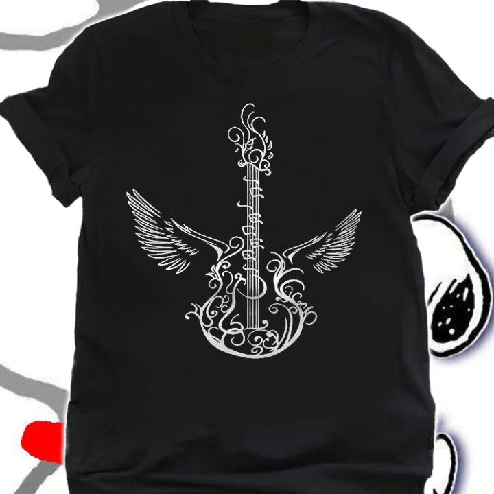Perfect Guitar Wings Cool Acoustic Guitarist Musician Gift Shirt