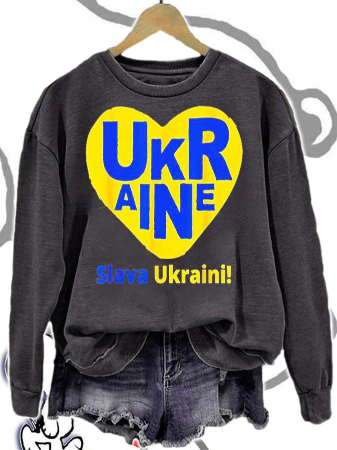 Support Ukraine Patriot I Stand With Ukraine Ukrainian Flag Love Ukraine T-Shirt sweatshirt
