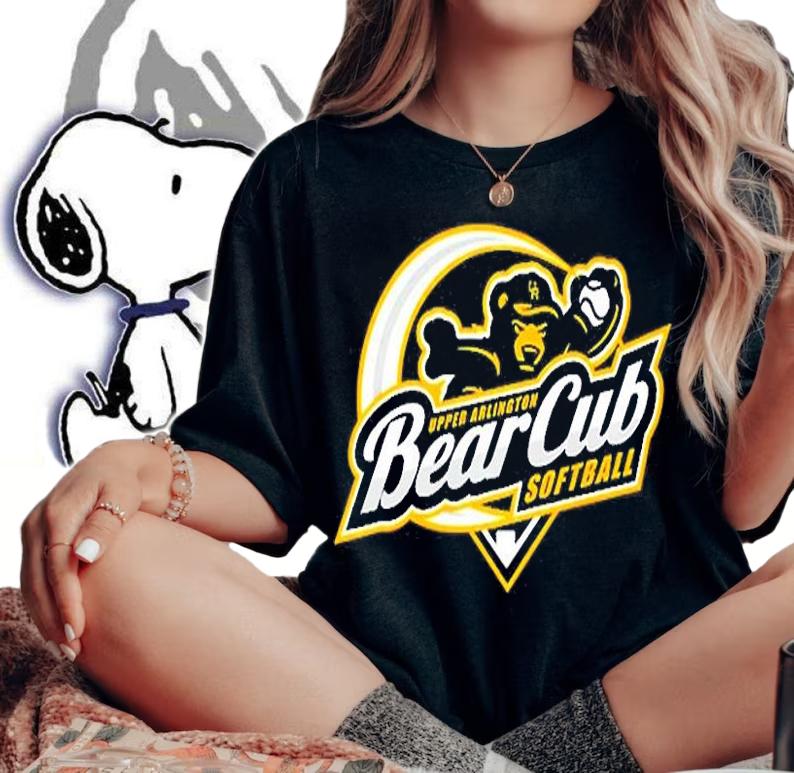 Upper Arlington Bear Cub Softball Logo T-Shirt woman shirt