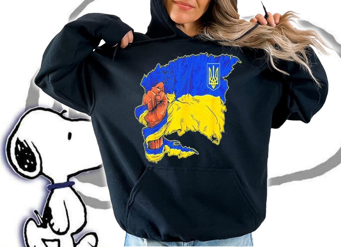 Vintage Ukraine Ukrainian Flag Pride Ukraine Flag Symbol Love Ukraine T-Shirt hoodie