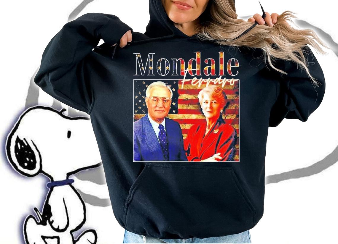 Walter Mondale And Joan Mondale American Flag t-shirt