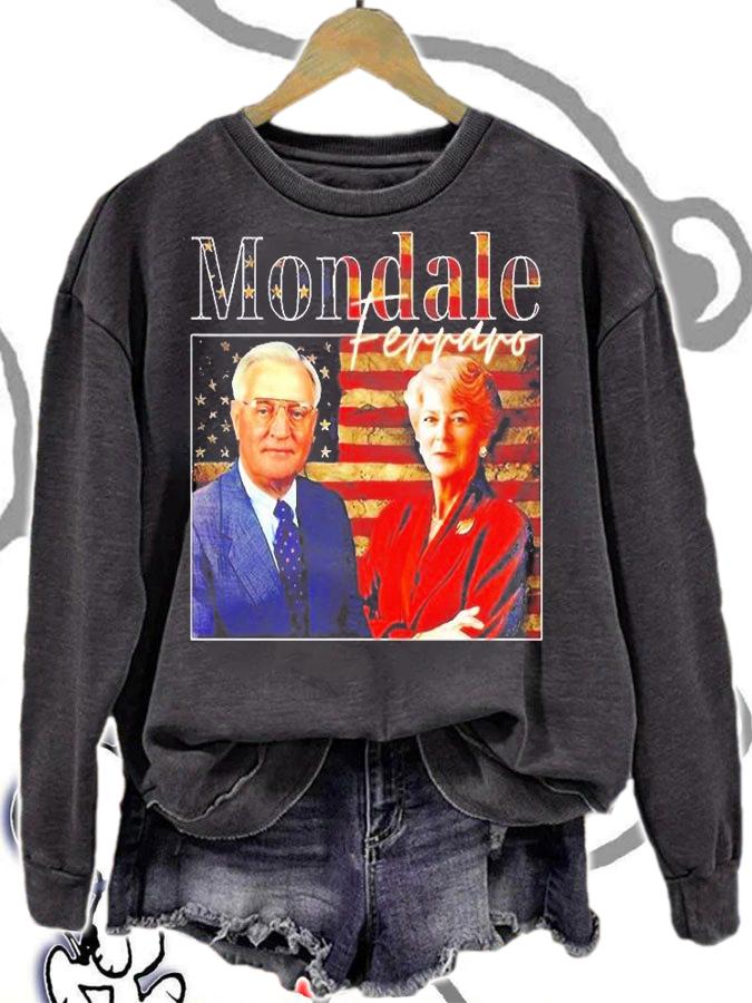 Walter Mondale And Joan Mondale American Flag t-shirt