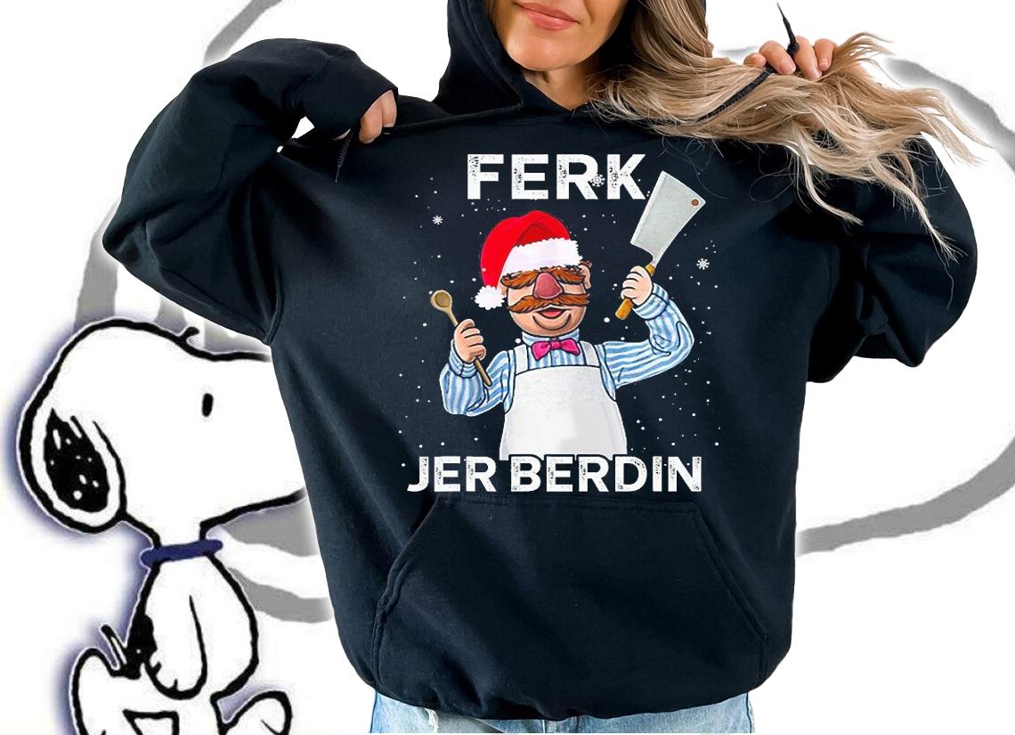 Santa Ferk Jer Berdin Kitchen Chef Knife Christmas Pajamas t-shirt