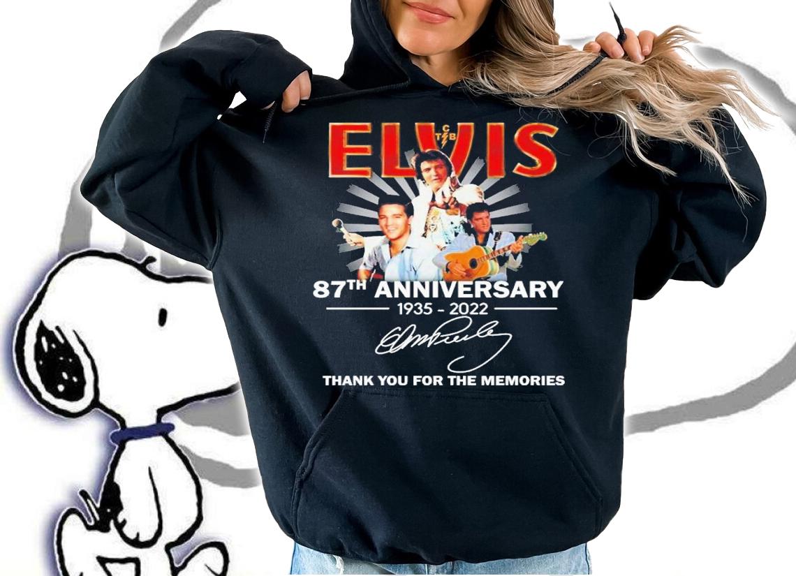 Elvis 87th anniversary 1935-2022 signature shirt