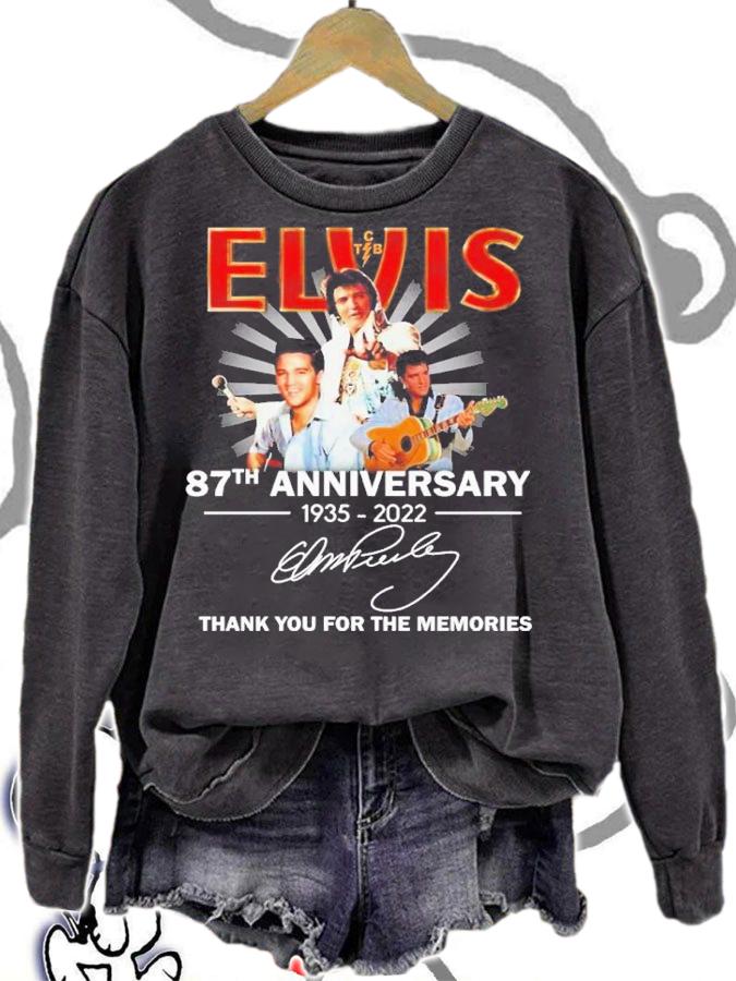 Elvis 87th anniversary 1935-2022 signature shirt