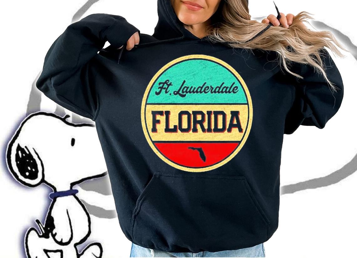 Ft. Fort Lauderdale Florida Vintage 70S 80S Retro Style T-Shirt hoodie