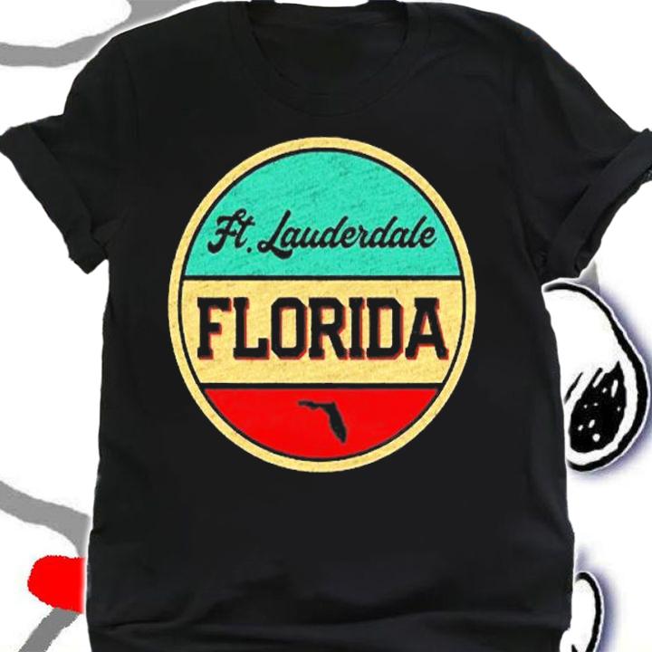 Ft. Fort Lauderdale Florida Vintage 70S 80S Retro Style T-Shirt shirt