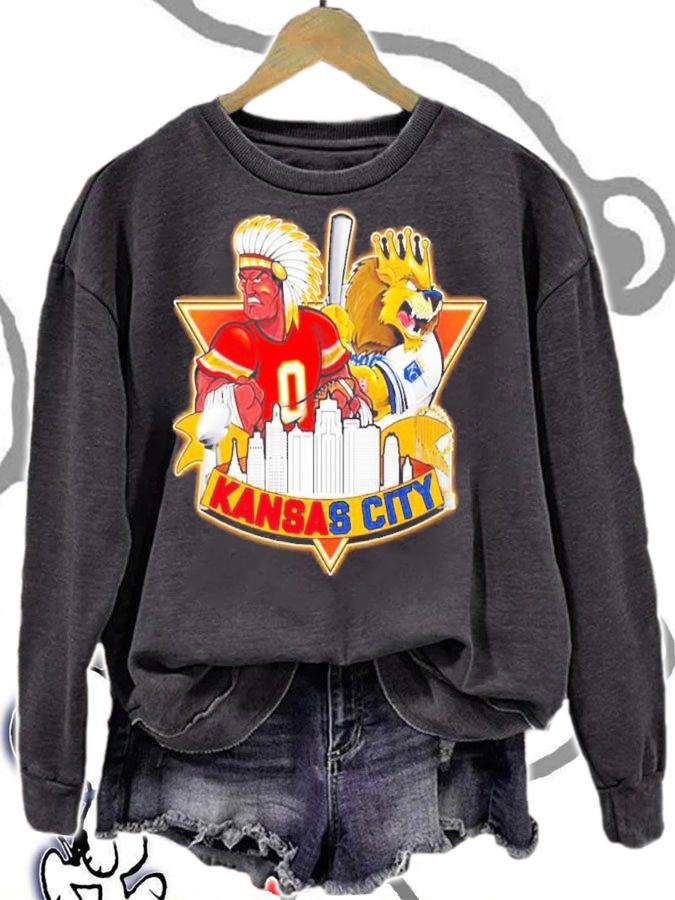 Kansas City Mascot Kansas City Chiefs Vs Kansas City Royal Shirt sweatshirt
