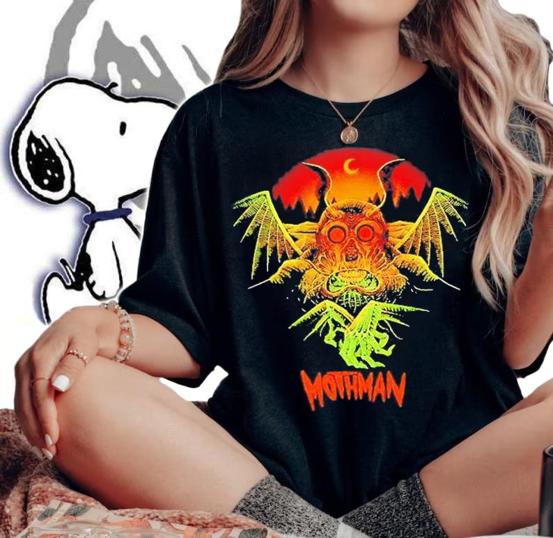 Official Beware Mothman T-Shirt woman shirt