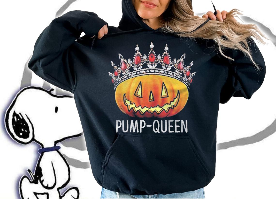 Pump Queen Graphic Funny Halloween Costume Pumpkin Queen Shirt hoodie