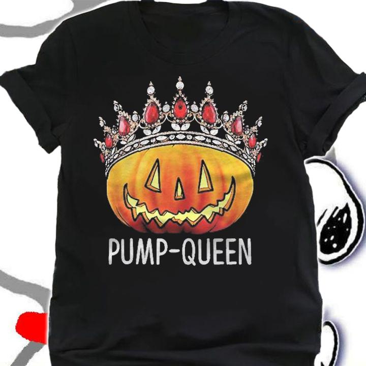 Pump Queen Graphic Funny Halloween Costume Pumpkin Queen Shirt shirt