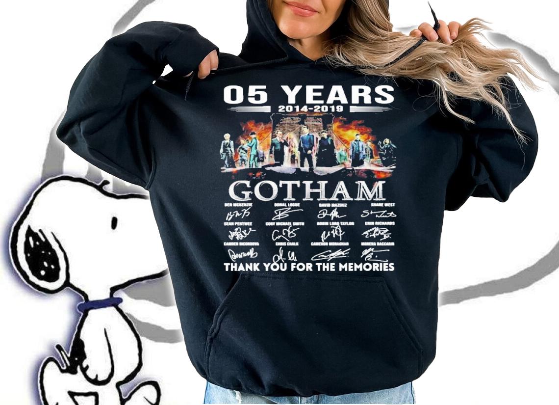 05 years 2014 2019 Gotham thank you for the memories t-shirt