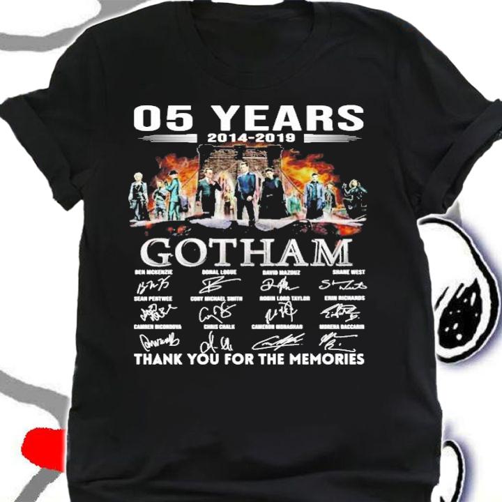 05 years 2014 2019 Gotham thank you for the memories t-shirt