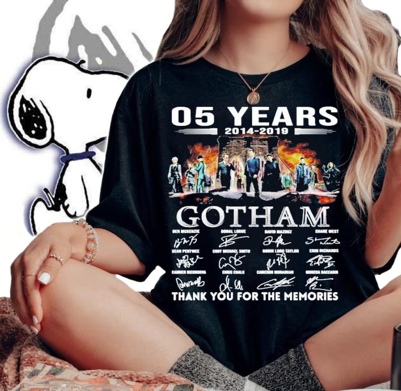 05 years 2014 2019 Gotham thank you for the memories t-shirt