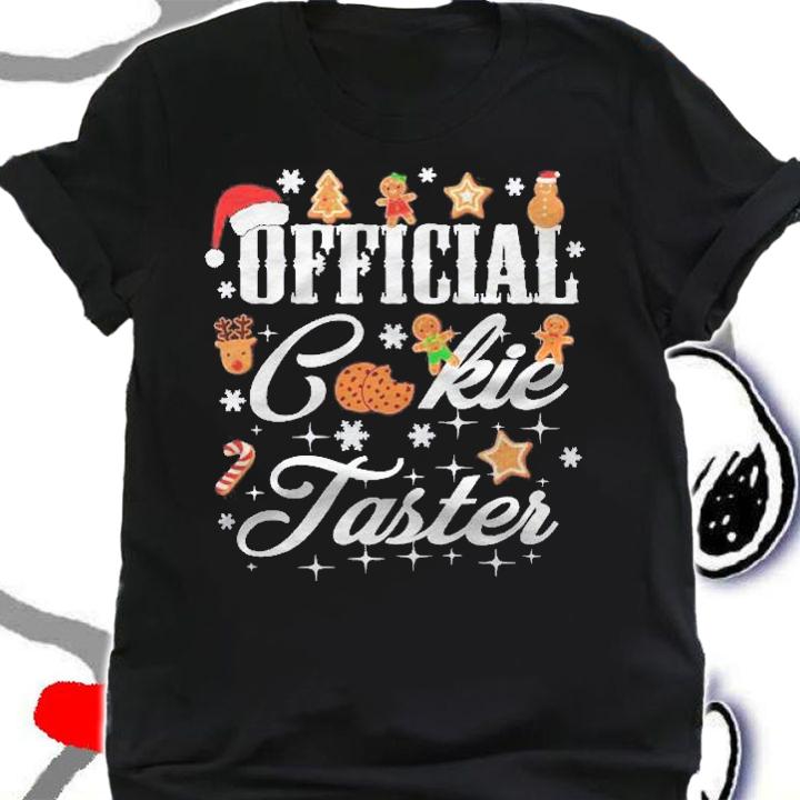 Family Christmas Pjs Matching Sets Official Cookie Taster Shirt