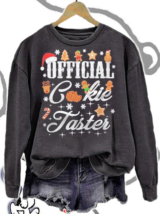 Family Christmas Pjs Matching Sets Official Cookie Taster Shirt