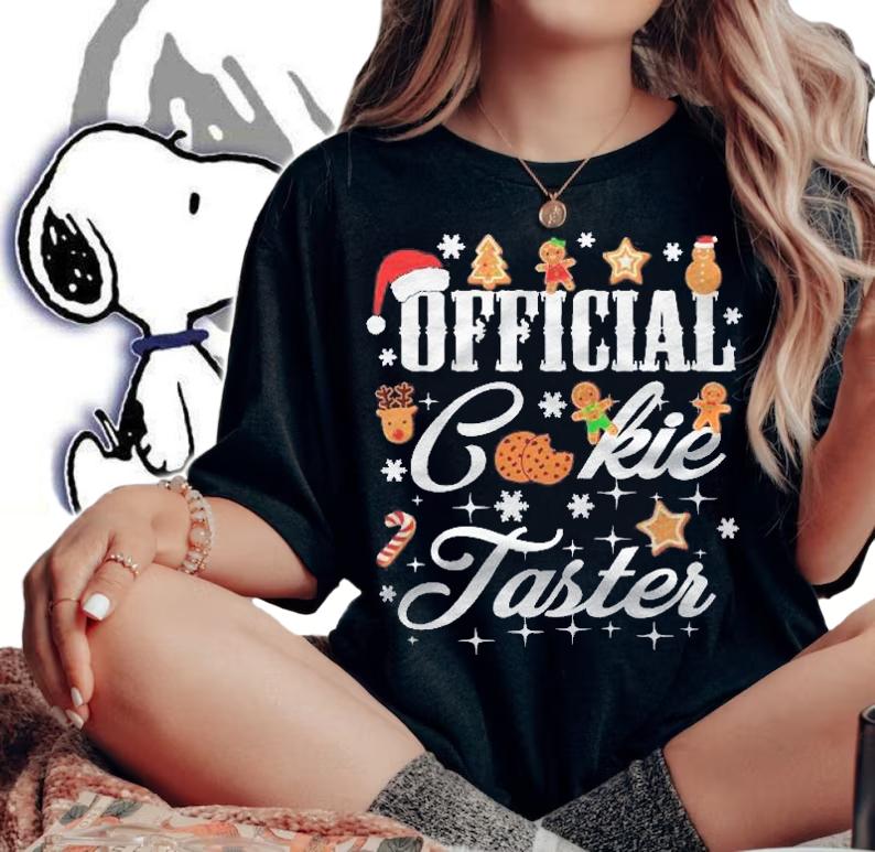 Family Christmas Pjs Matching Sets Official Cookie Taster Shirt