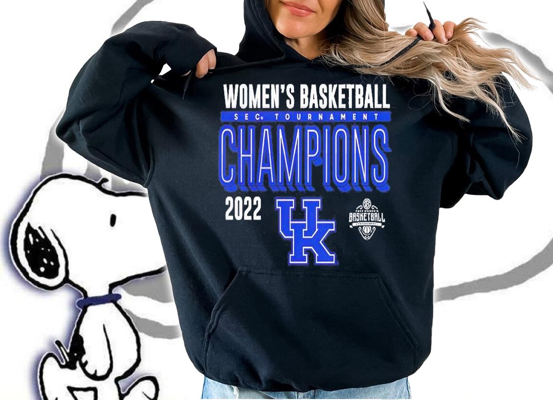 Kentucky Wildcats 2022 SEC Women's Basketball Conference Tournament Champions T-Shirt