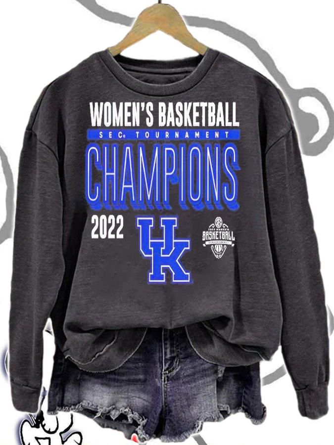 Kentucky Wildcats 2022 SEC Women's Basketball Conference Tournament Champions T-Shirt