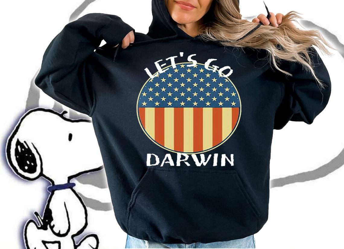 Let's Go Darwin Liberal impeach Yellow Flag Sun T-Shirt