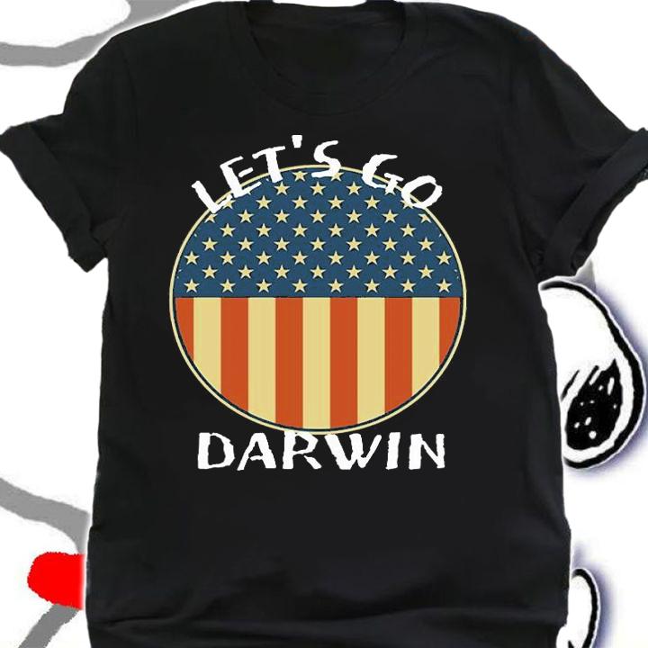 Let's Go Darwin Liberal impeach Yellow Flag Sun T-Shirt