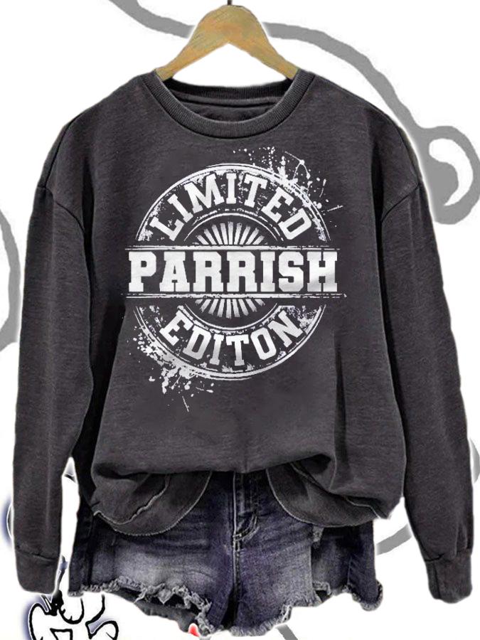 Parrish Funny Surname Family Tree Birthday Reunion Gift Idea Shirt sweatshirt