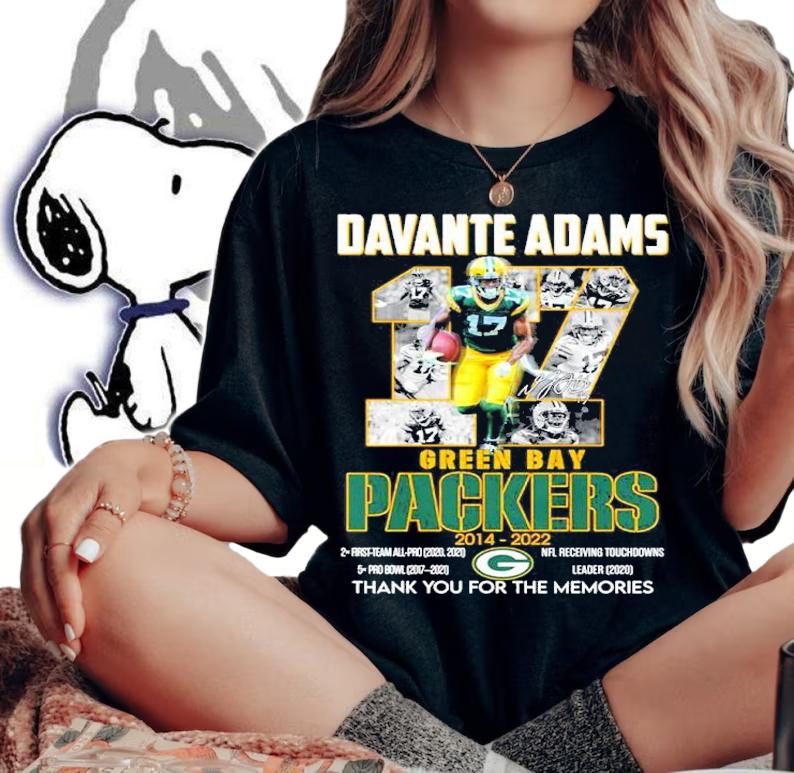Davante Adams Green Bay Packer 2014-2022 shirt