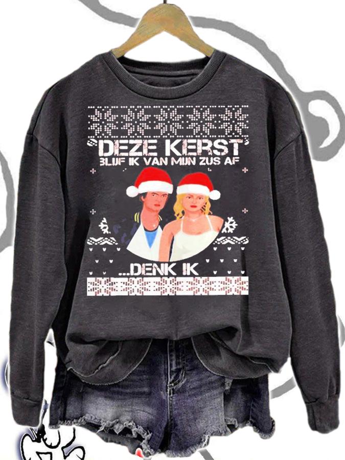 Deze Kerst 3luf Ik Van Mijn Zus Af Denk Ik T-Shirt