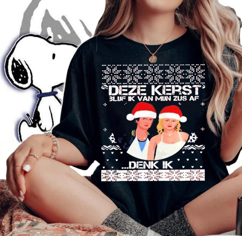 Deze Kerst 3luf Ik Van Mijn Zus Af Denk Ik T-Shirt