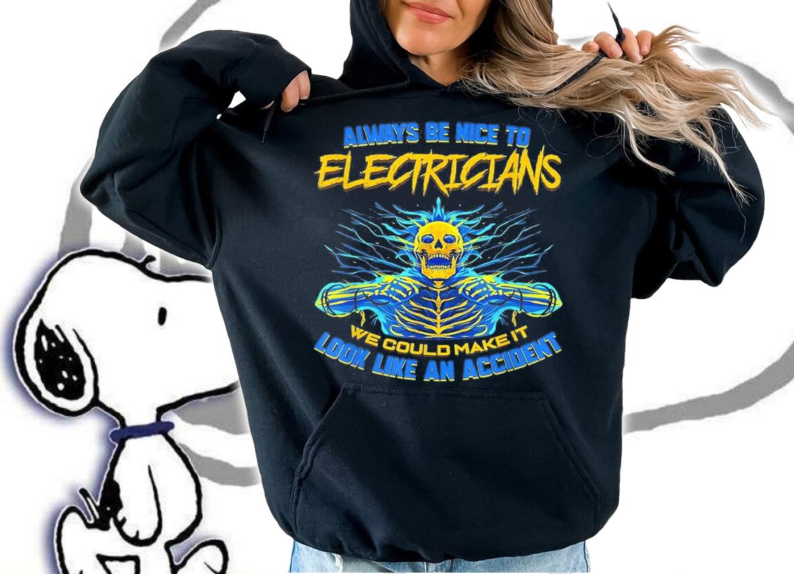 Electrician Funny Gift For Electrical Engineer Electricity T-Shirt hoodie