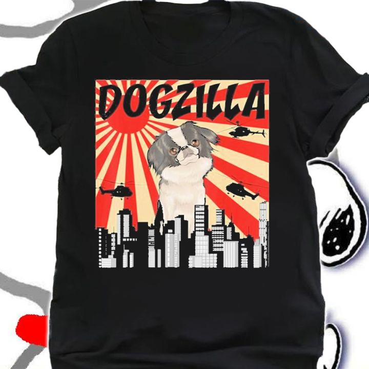 Funny Retro Japanese Dogzilla Japanese Chin T-Shirt