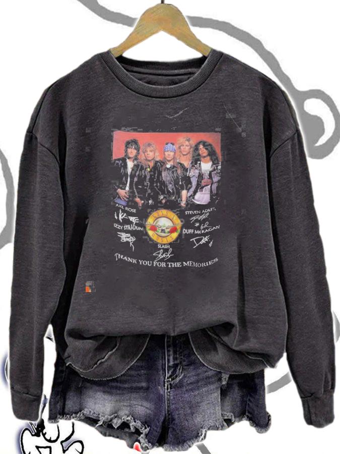 Guns N Roses thank you for the memories signatures shirt sweatshirt