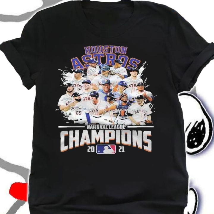 Houston Astros National League Champions 2021 signatures shirt