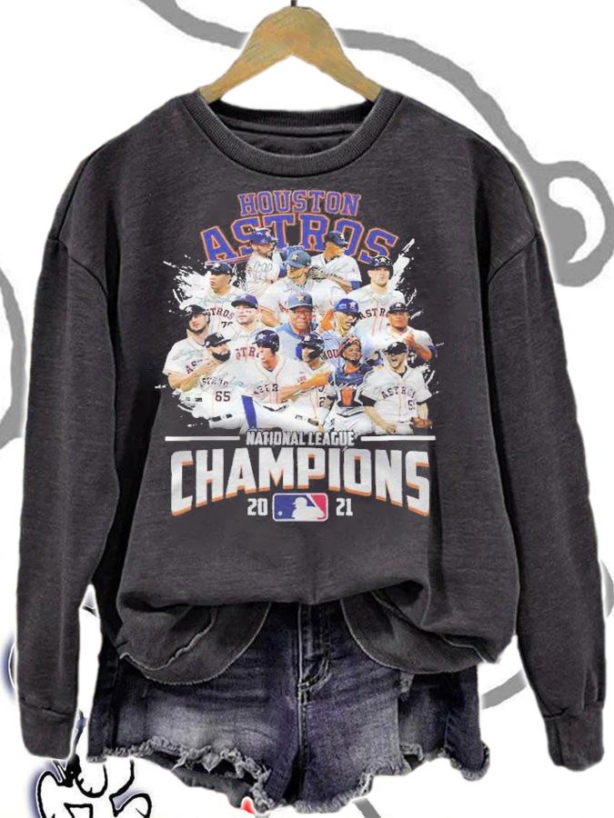 Houston Astros National League Champions 2021 signatures shirt