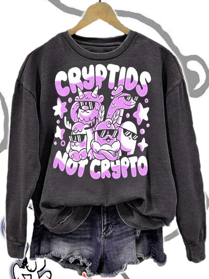 Jushmu Cryptids Not Crypto T-Shirt sweatshirt