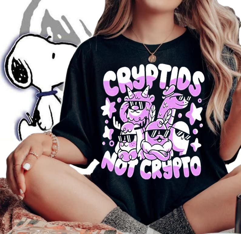 Jushmu Cryptids Not Crypto T-Shirt woman shirt