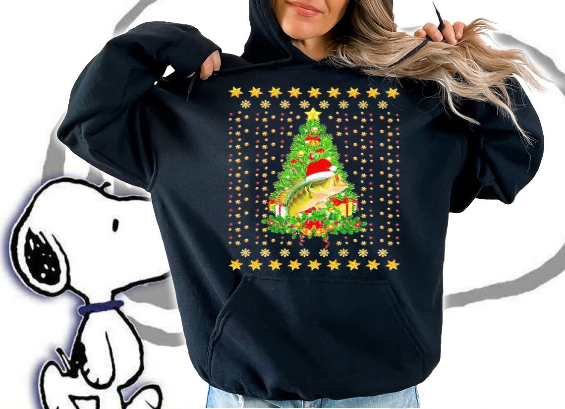 Merry Bassmas Christmas Fishing Shirt hoodie