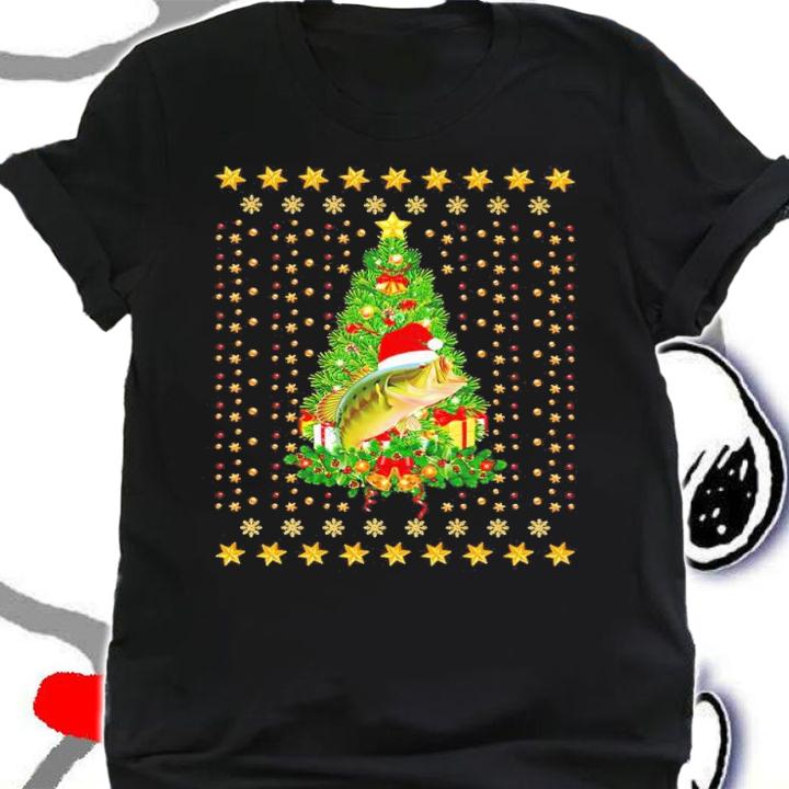 Merry Bassmas Christmas Fishing Shirt shirt