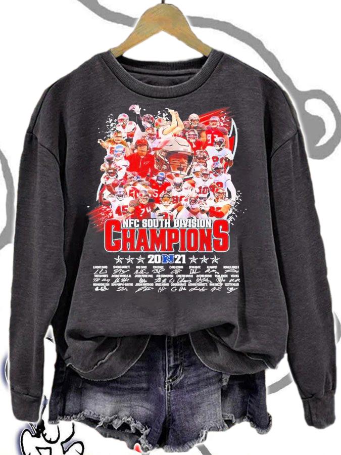 NFC South Division Champions 2021 Tampa Bay Buccaneer signatures shirt sweatshirt
