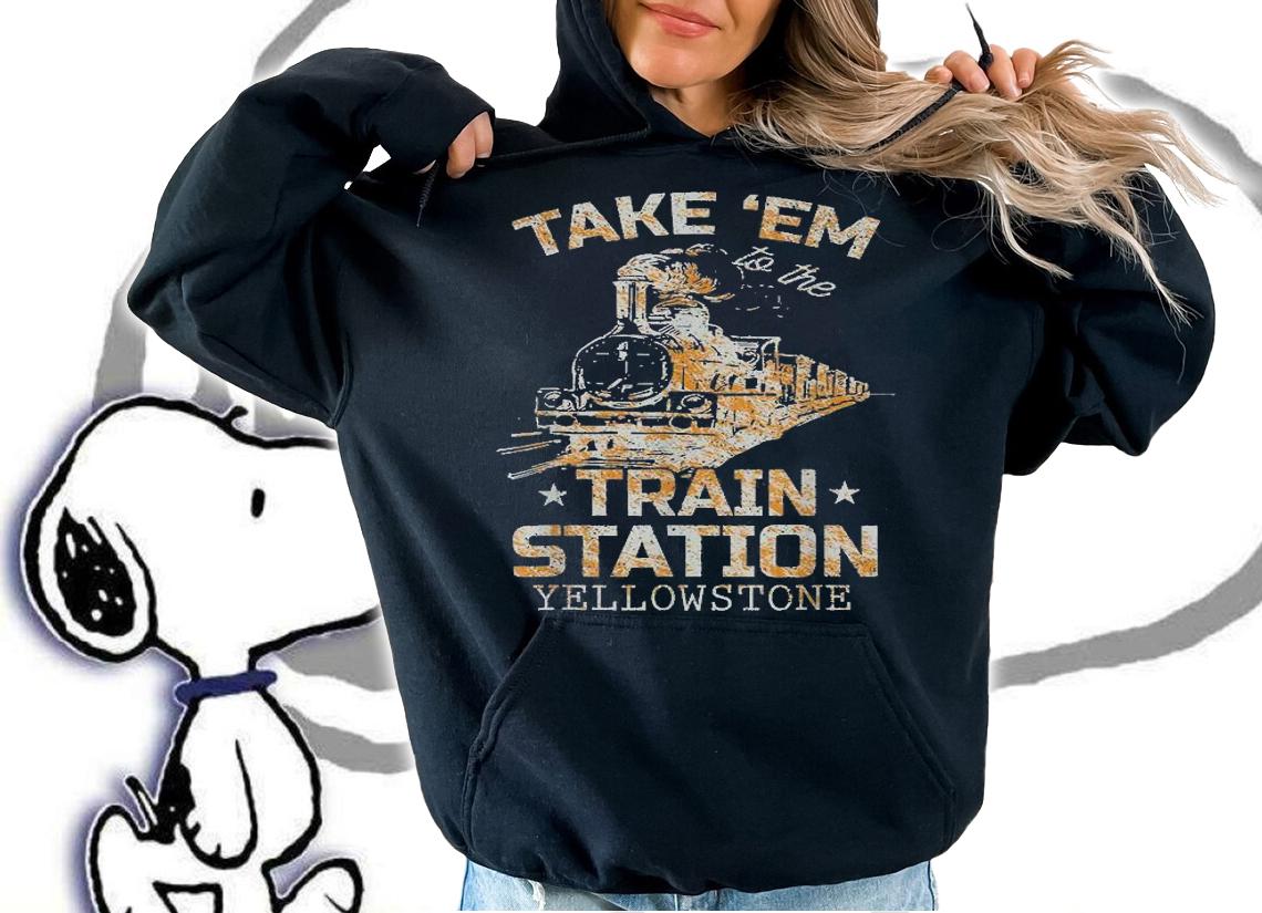 Western Coountry Yellowstone Take Em To The Train Station T-Shirt