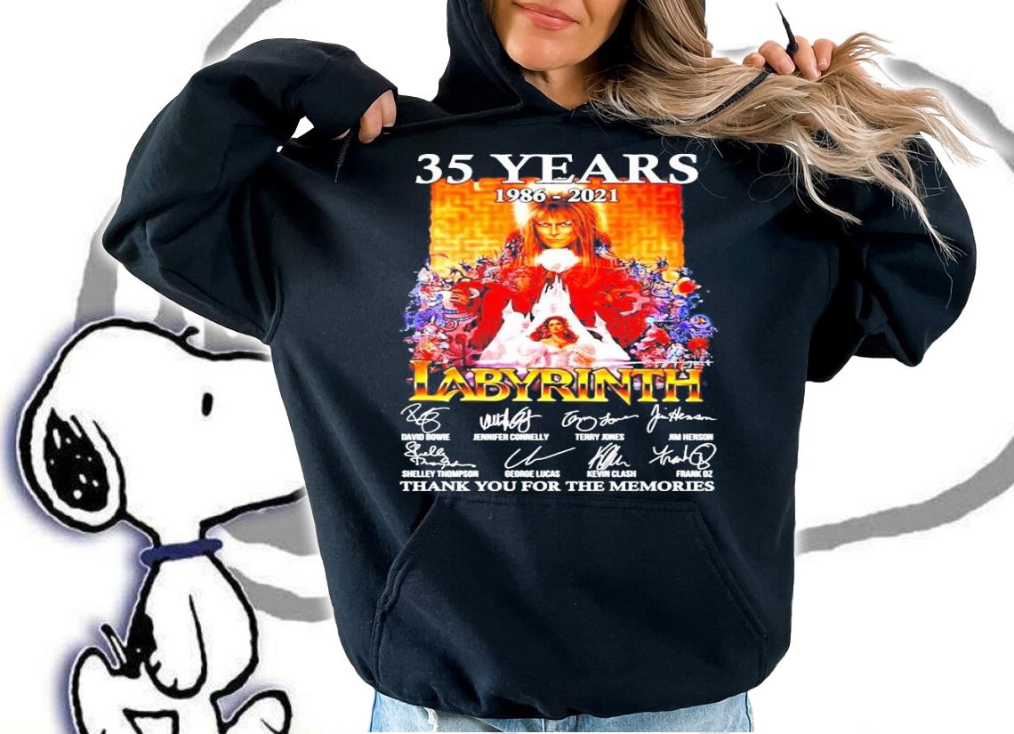 35 years 1986-2021 Labyrinth signatures shirt