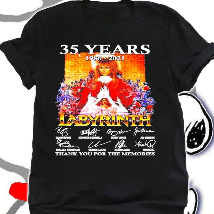 35 years 1986-2021 Labyrinth signatures shirt