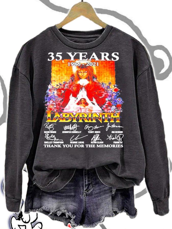 35 years 1986-2021 Labyrinth signatures shirt