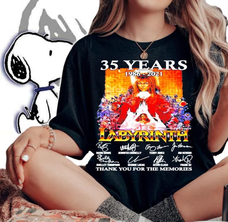 35 years 1986-2021 Labyrinth signatures shirt