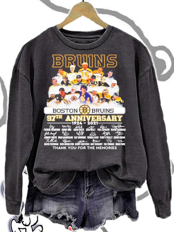 Boston Bruins 97th anniversary 1924-2021 thank you for the memories shirt
