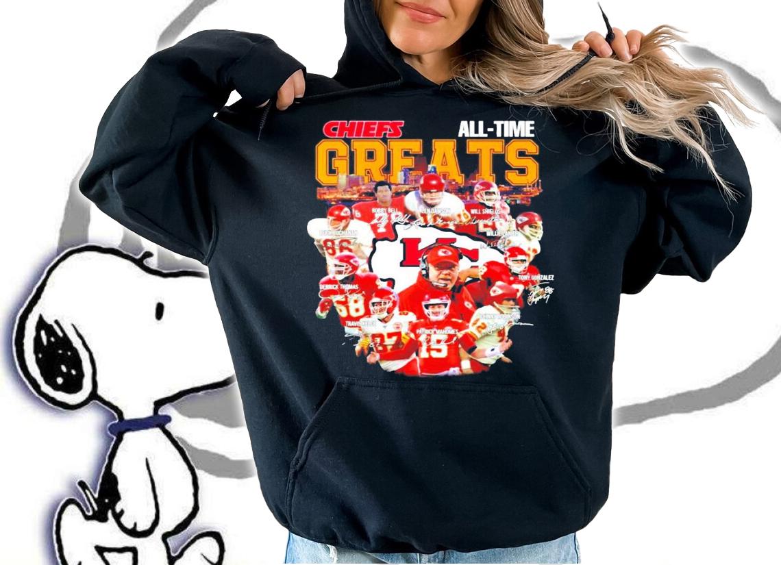 Chiefs all time Greats all team signature shirt hoodie